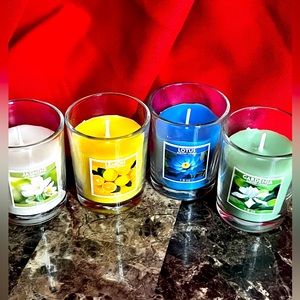 New 4pk Scented Aromatherapy Candles, 1.8 Oz Soy Votive Tropical Fragrances